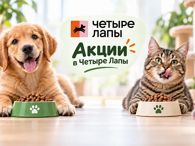 Специальные предложения на корм для собак и кошек-mos